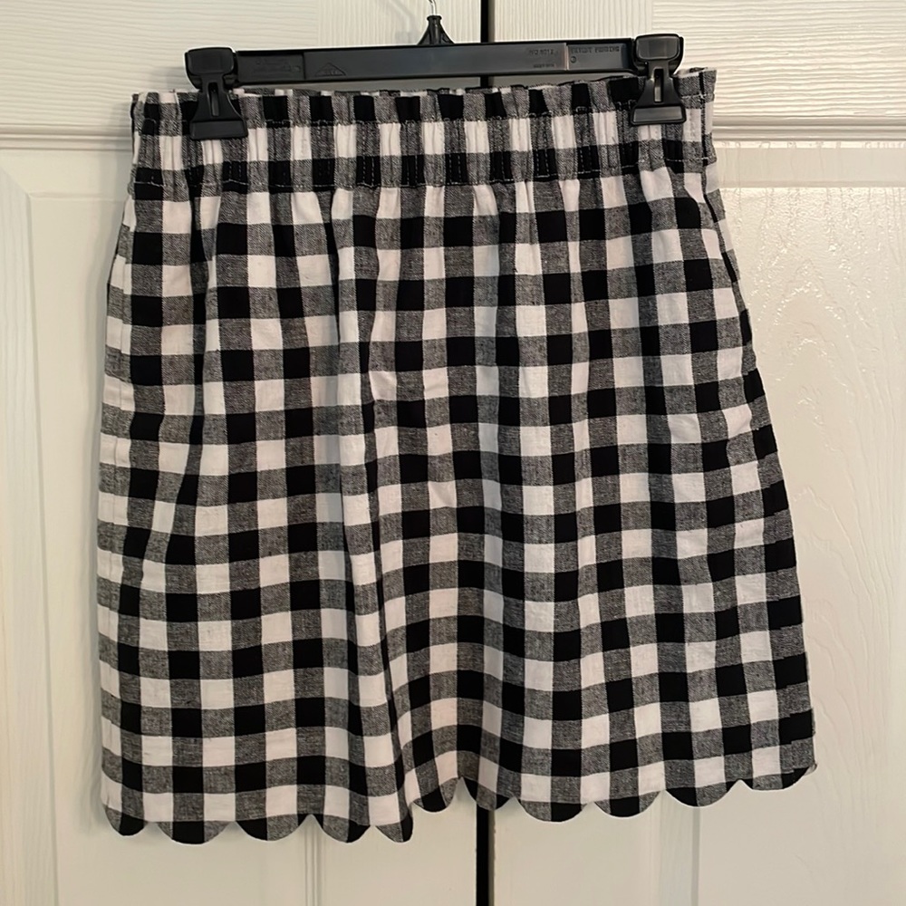 J Crew Black and White Skirt